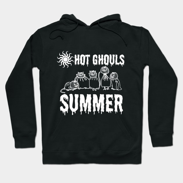 Hot Ghouls Summer Goth Wear Hoodie by ellenhenryart